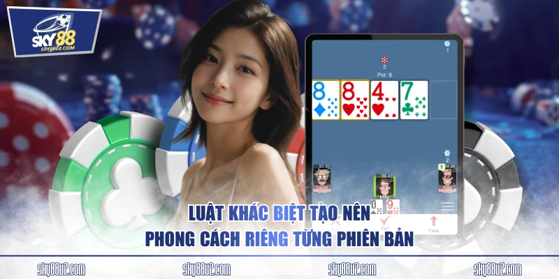 Luật khác biệt tạo nên phong cách riêng từng phiên bản